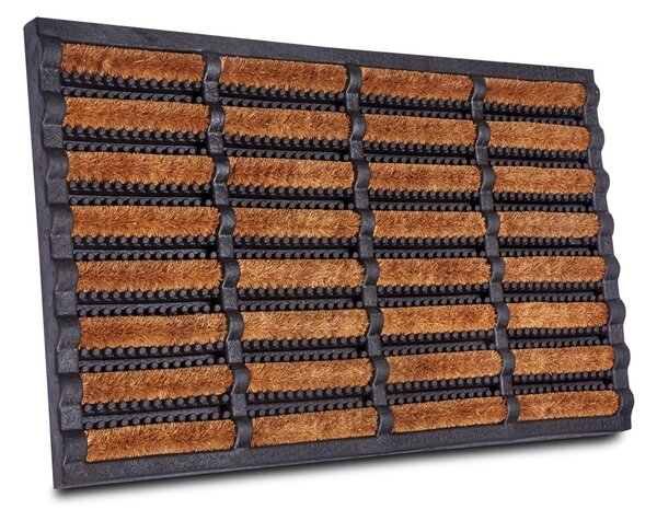 Hanse Home Venkovní čistící rohož Mix Mats Brushes 105647 Black Cocos - na ven i na doma - 45x75 cm