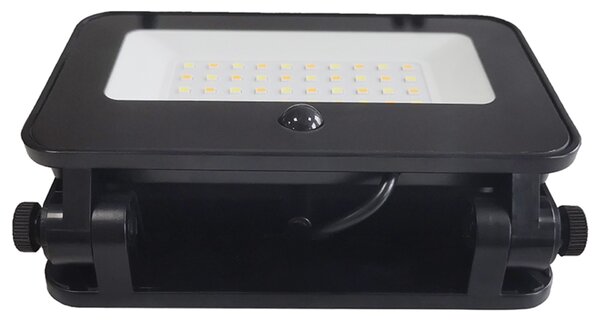 Solight LED solární reflektor se senzorem, 6W, 660lm, 3CCT, Li-Ion, černá WL913