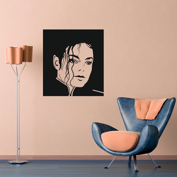 Samolepka na zeď - Michael Jackson (109x120 cm)