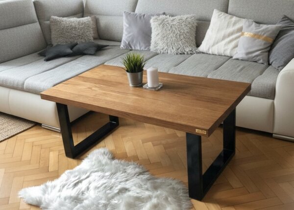 Morawood Konferenční stolek London Barva desky: Natural, Rozměry: 450x900(mm), Úprava hrany: Rovná