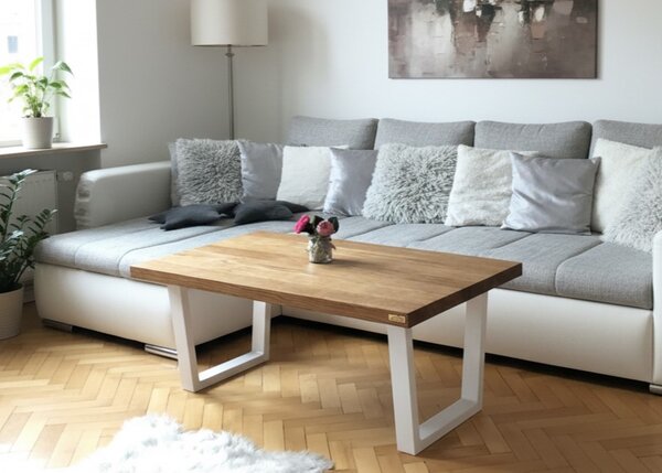 Morawood Konferenční stolek Florence Barva desky: Natural, Rozměry: 450x900(mm), Úprava hrany: Rovná