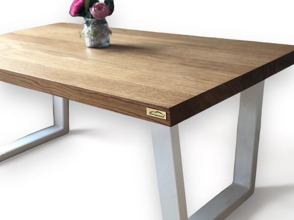 Morawood Konferenční stolek Florence Barva desky: Natural, Rozměry: 450x900(mm), Úprava hrany: Rovná