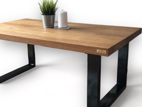 Morawood Konferenční stolek London Barva desky: Natural, Rozměry: 450x900(mm), Úprava hrany: Rovná