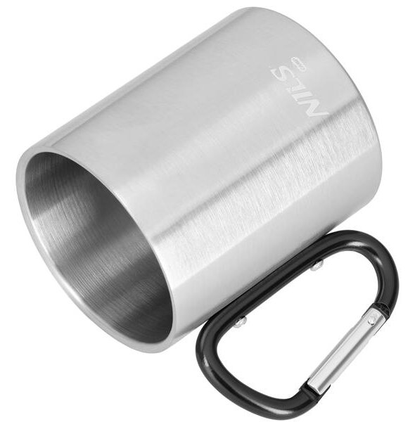 NC17110 ČERNÝ KEMPIGOVÝ HRNEK 300ML S KARABINOU NILS CAMP