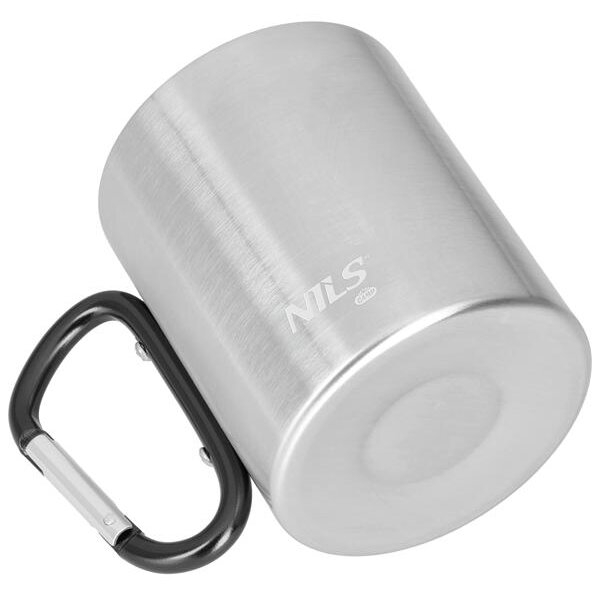 NC17110 ČERNÝ KEMPIGOVÝ HRNEK 300ML S KARABINOU NILS CAMP
