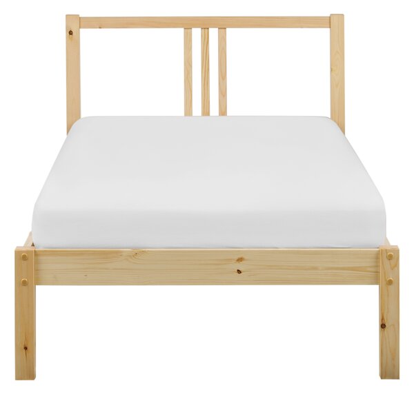 Postel Borovicové dřevo VANNES 90 x 200 cm Světle hnědá