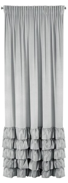 ZATEMŇOVACÍ ZÁVĚS NA PÁSCE DANI 140X250 CM STŘÍBRNÁ