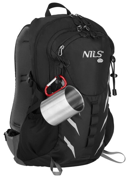 NC17110 ČERVENÝ KEMPIGOVÝ HRNEK 300ML S KARABINOU NILS CAMP