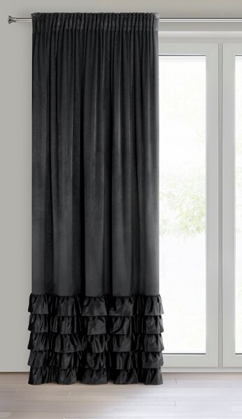 ZATEMŇOVACÍ ZÁVĚS NA PÁSCE DANI 140X270 CM ČERNÁ