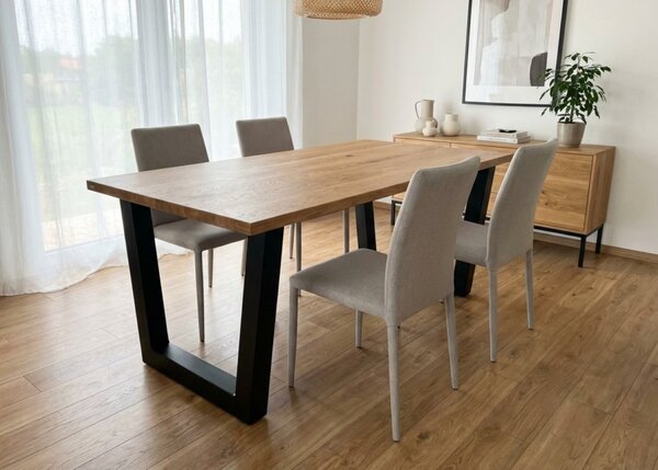 Morawood Jídelní stůl Sydney Barva desky: Medová, Rozměr desky: 700x1200(mm), Úprava hrany: Přírodní
