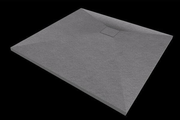 Gamma Erga Oldaf, SMC čtvercová sprchová vanička 80 x 80 cm, šedá matná, ERG-GMA-OL-8080G