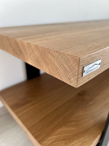 Morawood TV stolek Boston Barva desky: Natural, Kvalita: AA(s minimálním množstvím suků), Šířka: 1200(mm)