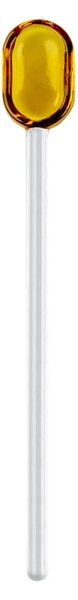 Muurla Skleněná lžička 15,5cm, žlutá