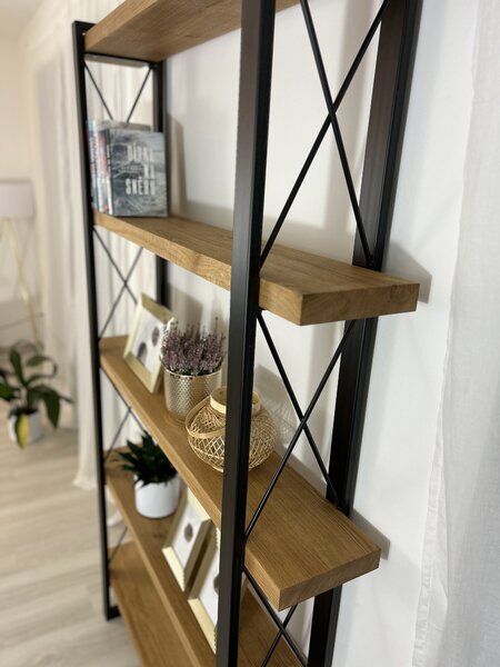 Morawood Knihovna Venice Barva desky: Natural, Kvalita: AA(s minimálním množstvím suků), Šířka: 800(mm)