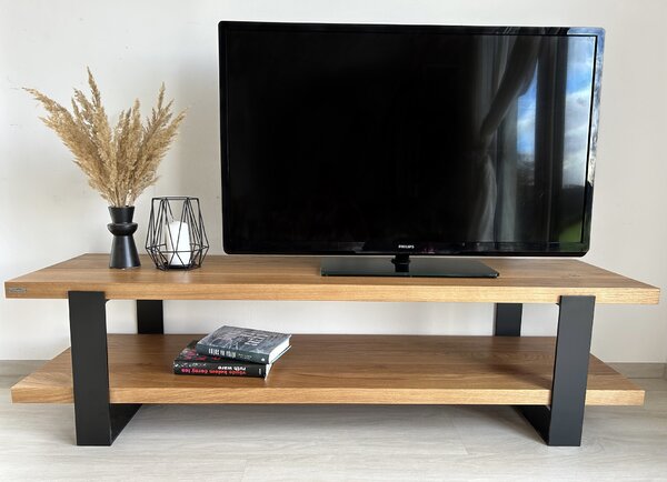 Morawood TV stolek Boston Barva desky: Natural, Kvalita: AA(s minimálním množstvím suků), Šířka: 1200(mm)