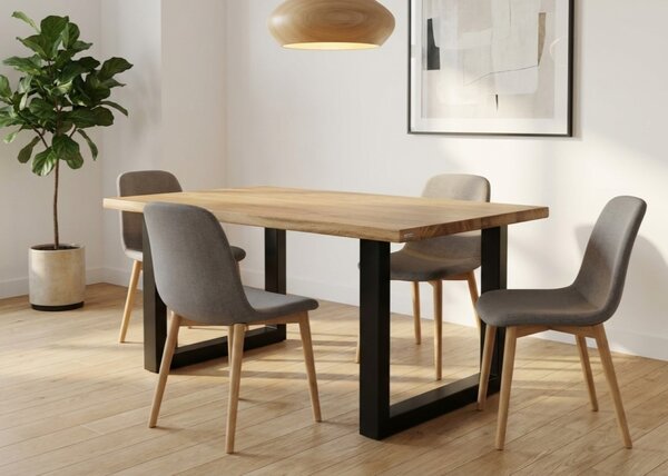 Morawood Jídelní stůl Palermo Barva desky: Medová, Rozměr desky: 700x1200(mm), Úprava hrany: Přírodní
