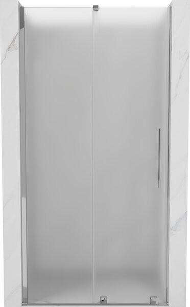 Mexen Velar, posuvné sprchové dveře do otvoru 90 cm, 8mm sklo námraza, chromová, 871-090-000-31-01