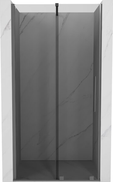 Mexen Velar, posuvné sprchové dveře do otvoru 90 cm, 8mm šedé sklo, broušený grafit, 871-090-000-41-95