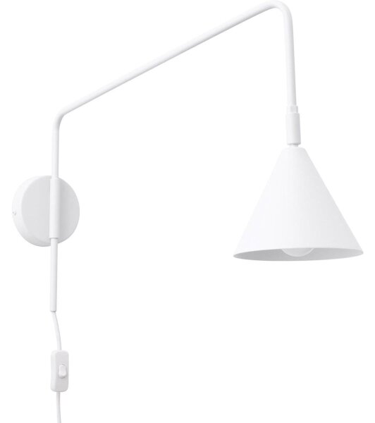 Sollux SL.1696 - Nástěnná lampa NOX 1xE14/10W/230V bílá