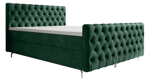 Čalouněná postel 160x200 ADRIA PLUS s úložným prostorem - zelená