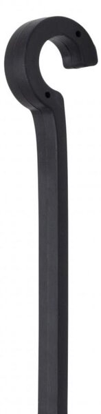 Erga Wiki, koupelnový koš, závěsný organizér 31x88 cm s přísavkami, 3řadý, černá matná, ERG-YKA-CH.WIKI-3-BLK