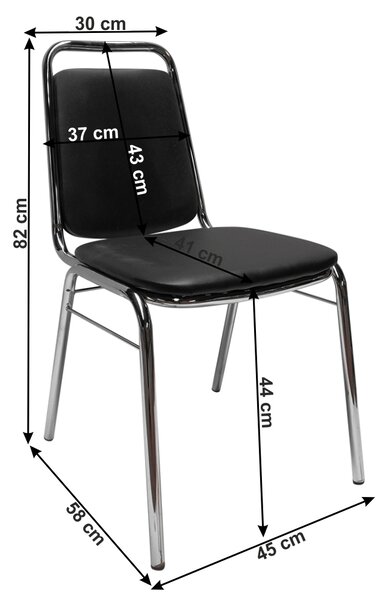 Kancelářská židle Zella (černá)