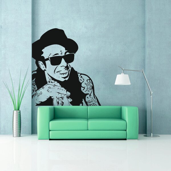 Samolepka na zeď - Lil Wayne (54x60 cm)