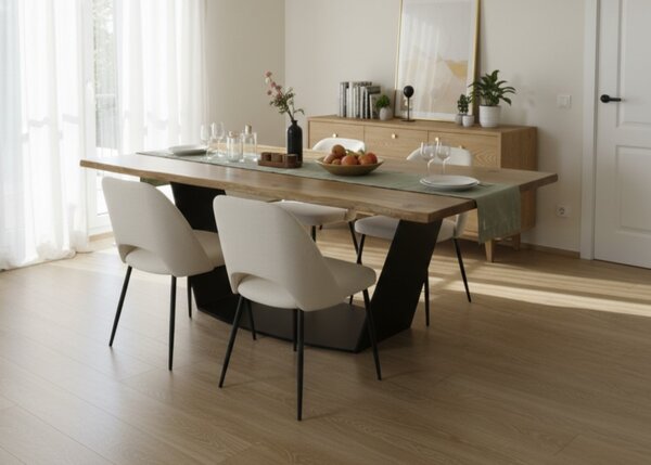 Morawood Jídelní stůl Kingston Barva desky: Medová, Rozměr desky: 700x1200(mm), Úprava hrany: Přírodní
