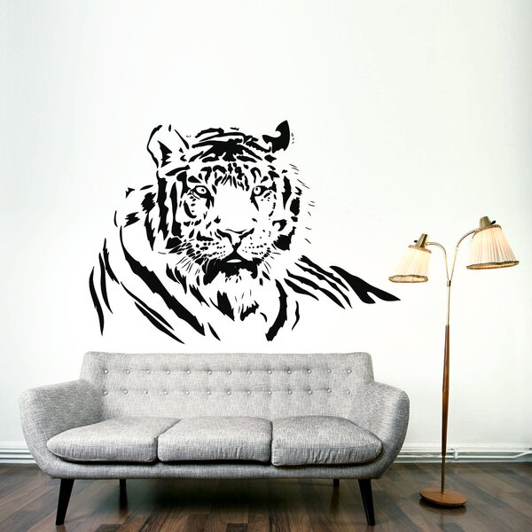 Samolepka na zeď - Ležící tygr (60x43 cm) - PopyDesign