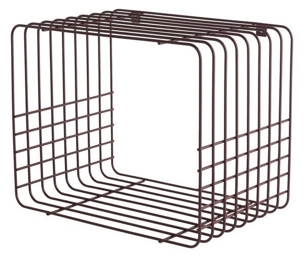 Vínová patrová kovová police 38 cm Wire – Mette Ditmer Denmark
