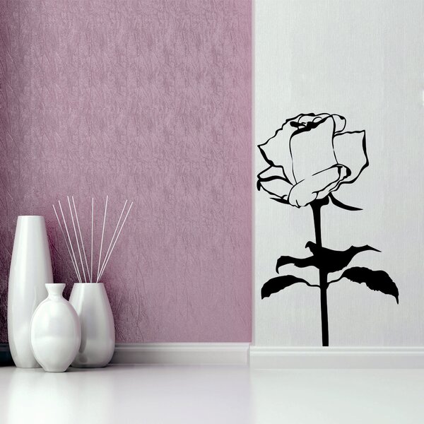 Samolepka na zeď - Růže (74x120 cm)