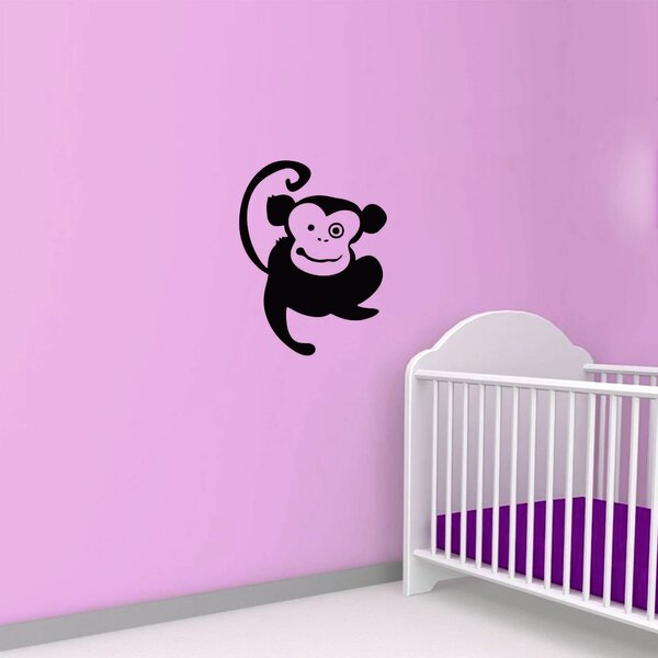 Samolepka na zeď - Opička (30x40 cm)