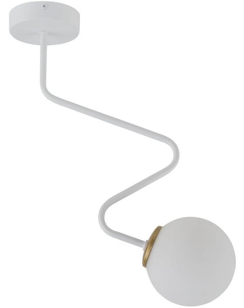 Lustr na tyči ZIGZAG 1xG9/12W/230V bílá
