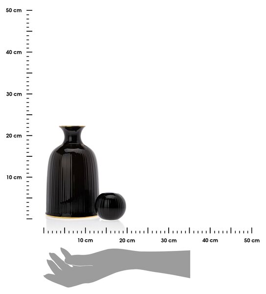 Keramická karafa Kendi Black 1,2l