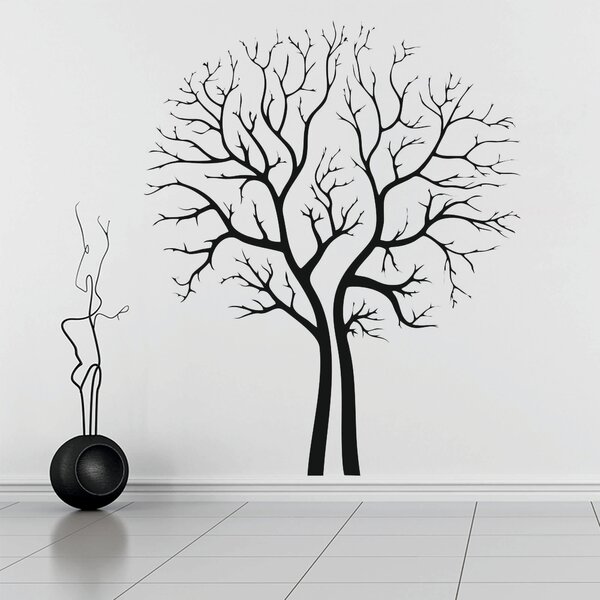 Samolepka na zeď - Zimní strom (50x60 cm) - PopyDesign