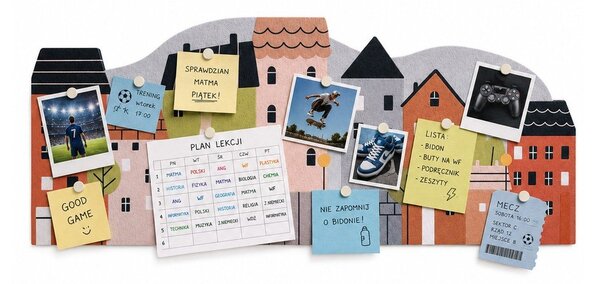 Akustická tabule Happy Town – Styler