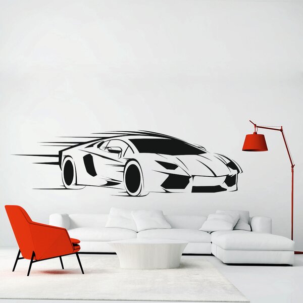 Samolepka na zeď - Lamborghini (60x17 cm) - PopyDesign