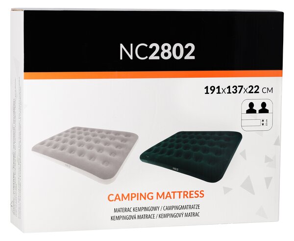 NC2802 BÉŽOVÁ NAFUKOVACÍ MATRACE 191X137X22 CM NILS CAMP