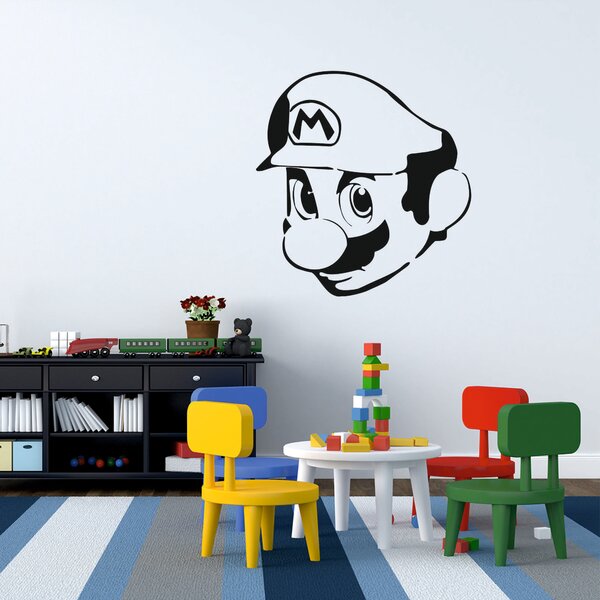 Samolepka na zeď - Mario (57x60 cm)