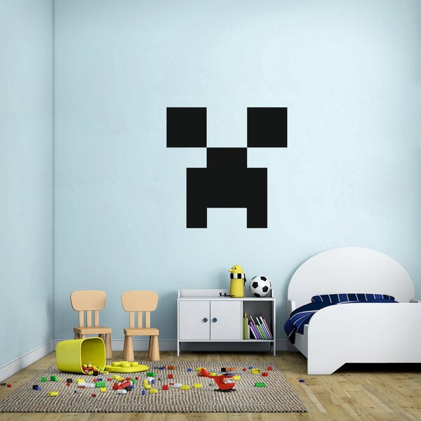 Samolepka na zeď - Minecraft face (120x120 cm) - PopyDesign