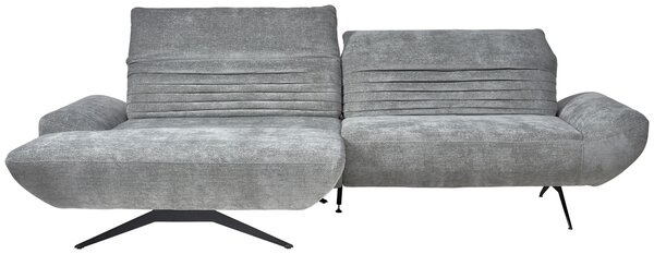 ROHOVÁ SEDAČKA, textil, šedá Dieter Knoll - Sedací soupravy