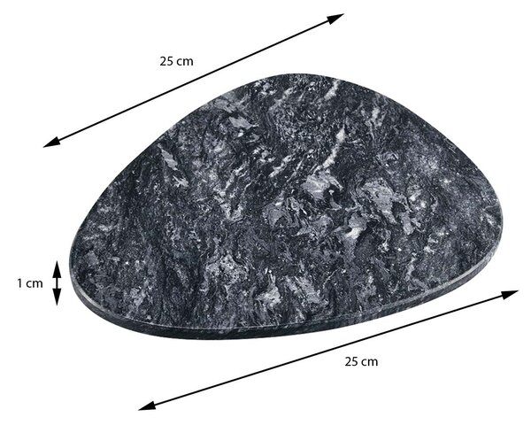 Mramorový servírovací tác Marble, 25x25 cm