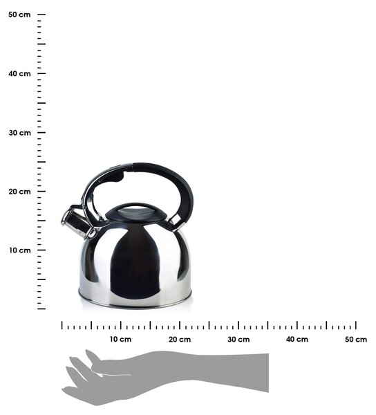 Kovová čajová konvice Sten Silver 2,5l
