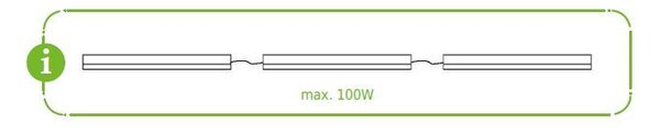 ACA Lighting LED lineární svítidlo DAPO 5W/230V/6000K/520Lm/120°/IP20/300mm