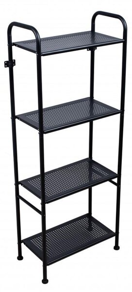 Erga Miki, 4-policový regál 420x220x1065mm, černá matná, ERG-YKA-P.MIKI-4