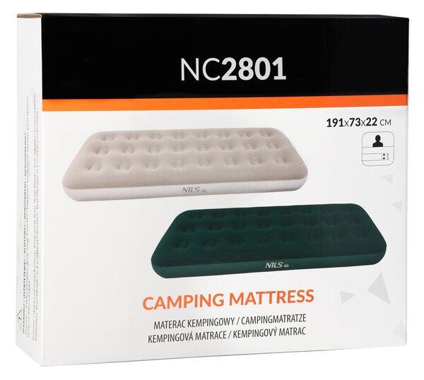 NC2801 ZELENÁ NAFUKOVACÍ MATRACE 191X73X22 CM NILS CAMP