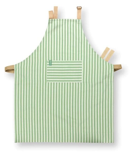 Pip Studio Apron Stripes kuchyňská zástěra - světle zelená