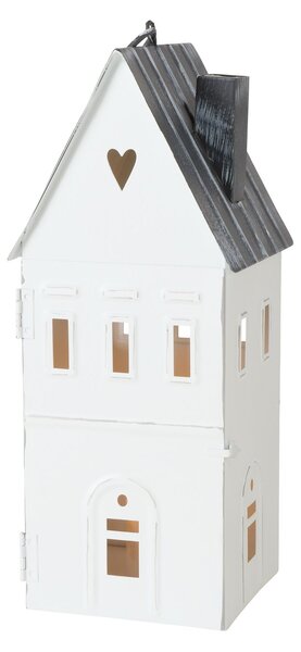 Kovová lucerna Domek 28 cm