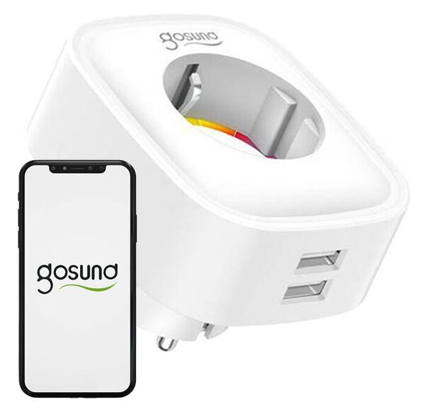 Gosund SP112 chytrá WiFi zásuvka 16 A + 2× USB