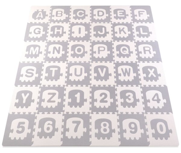 Dětská pěnová podložka PUZZLE abeceda - 30x30 cm